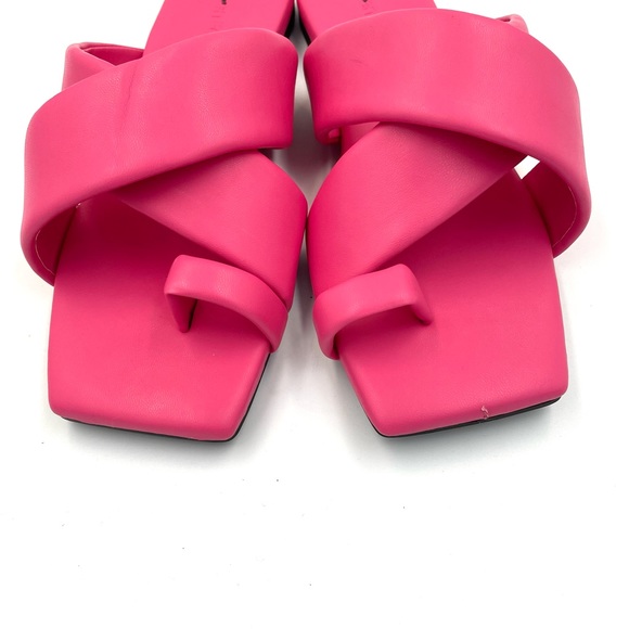 Open Edit Otto Slide Sandal In Pink Shock - Picture 3 of 10